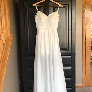 Brand new beachy wedding dress